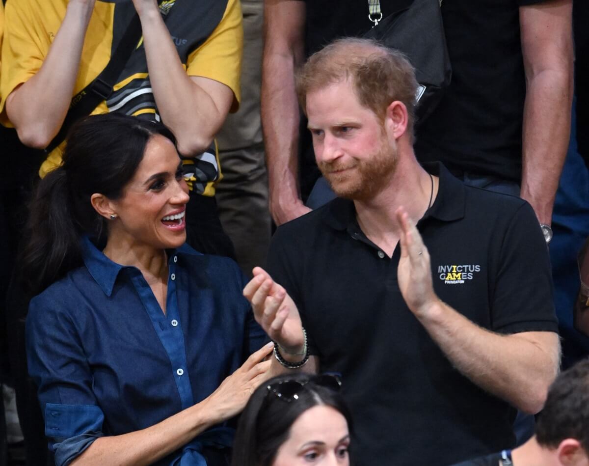Meghan Markle and Prince Harry attend the sitting volleyball final during the Invictus Games
