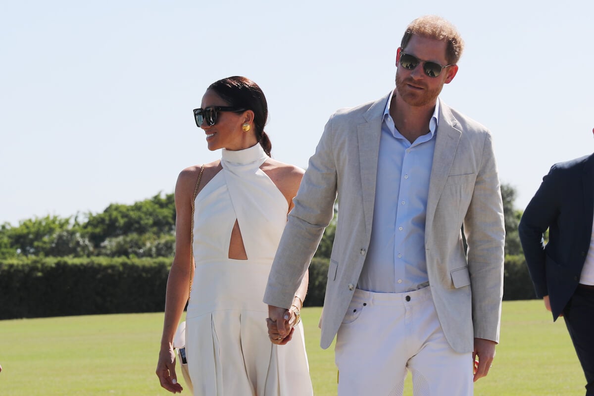 Meghan Markle and Prince Harry, whose humor will be crucial to polo Netflix show, at a polo match