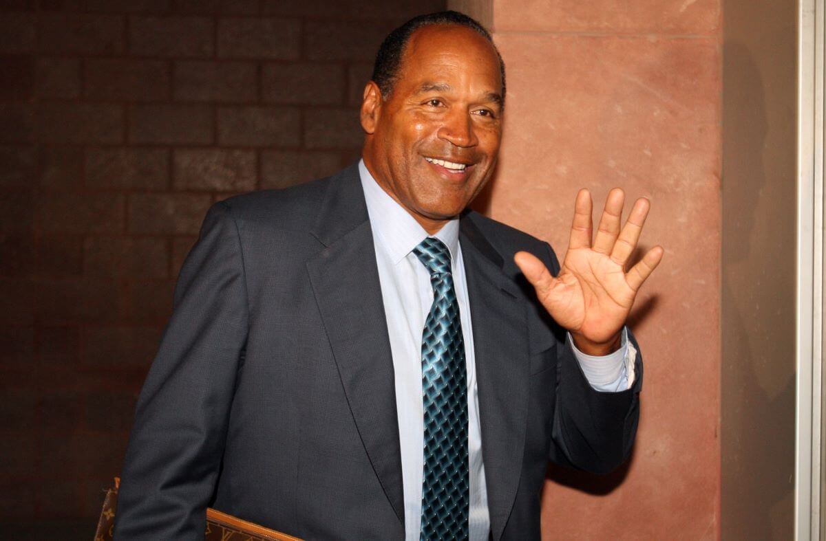 O.J. Simpson leaves court at the Clark County Regional Justice Center