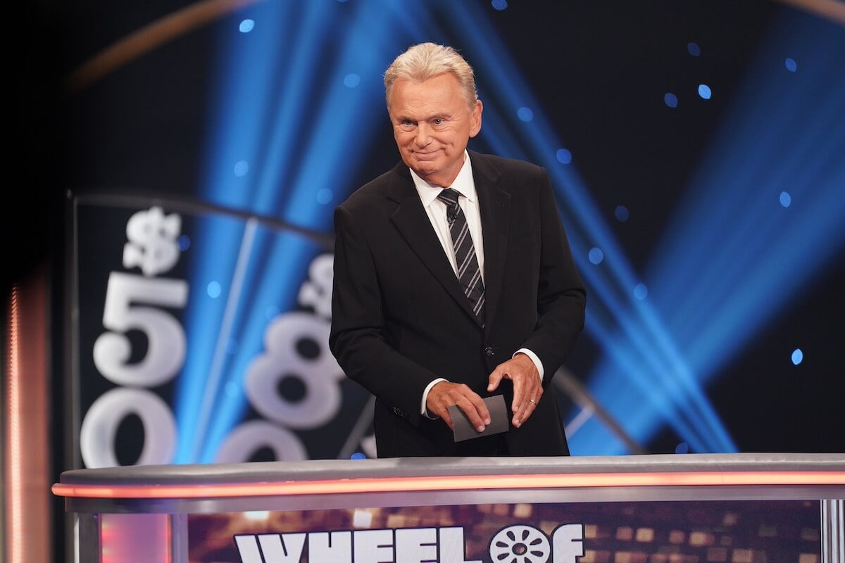 Pat Sajak hosting an episode of 'Wheel of Fortune'