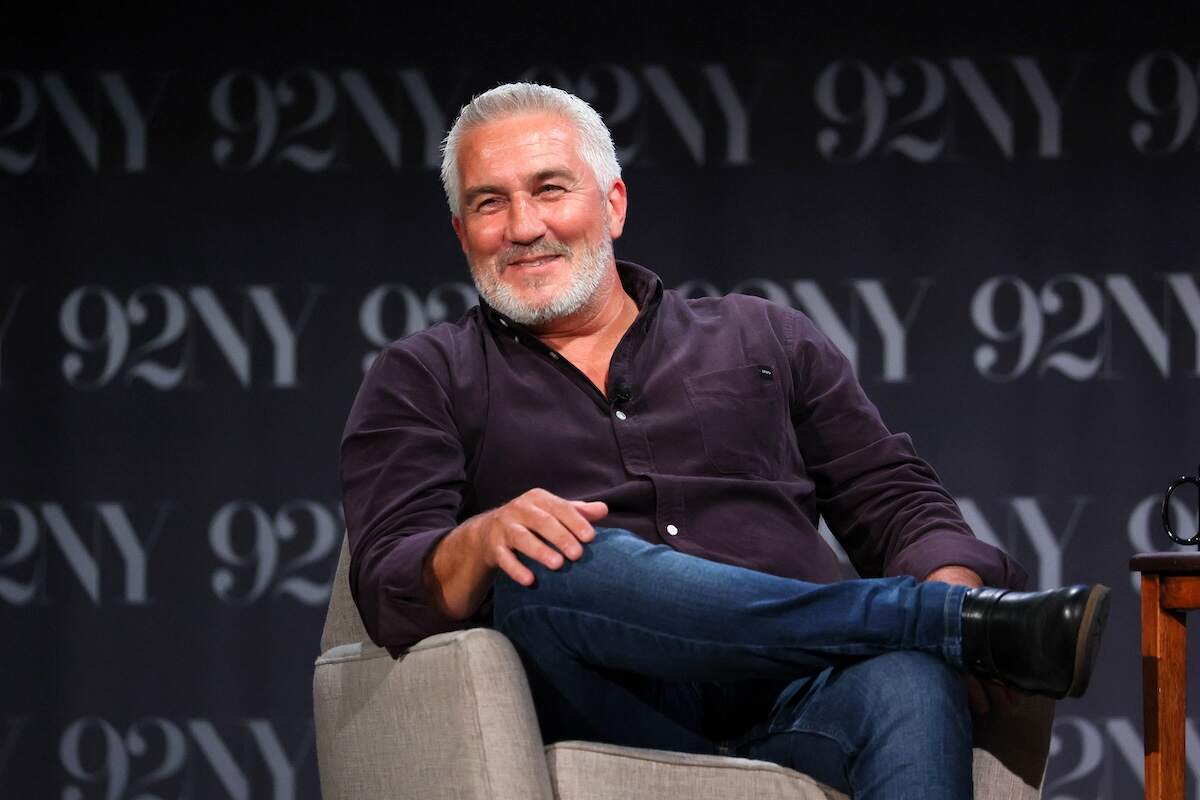 Celebrity chef Paul Hollywood and Dorie Greenspan speak onstage during Paul Hollywood in Conversation on July 20, 2022 in New York City