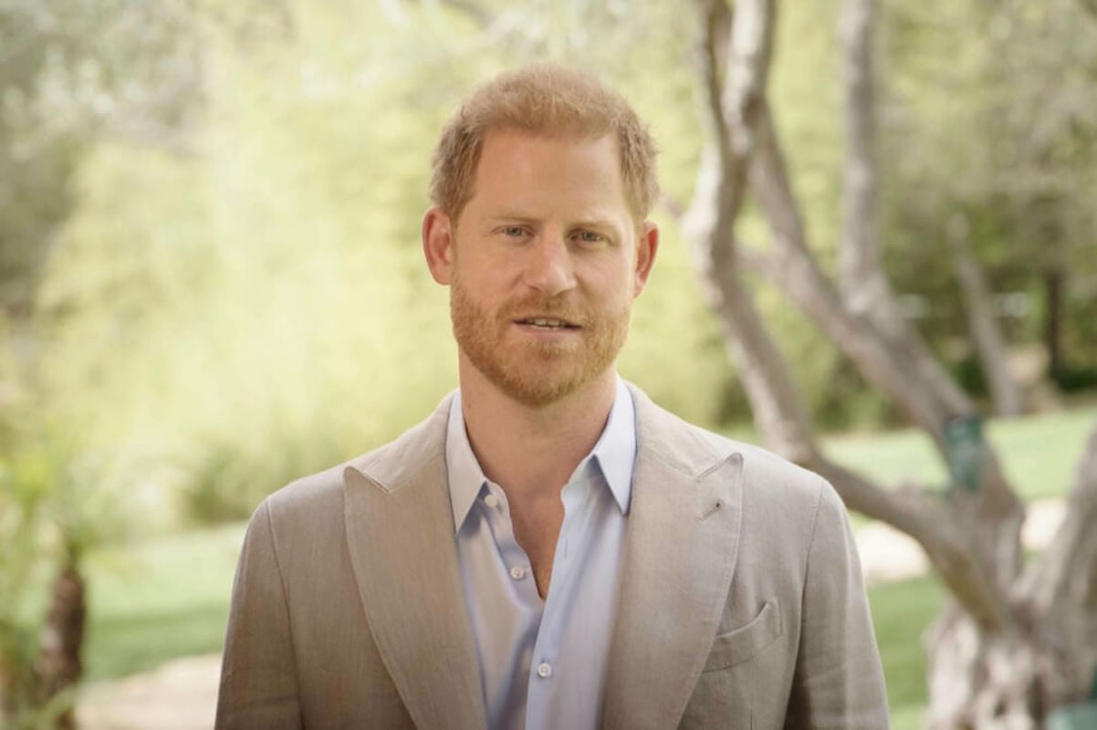 Prince Harry, whose U.S. visa application is part of legal action speaks in a pre-recorded video.