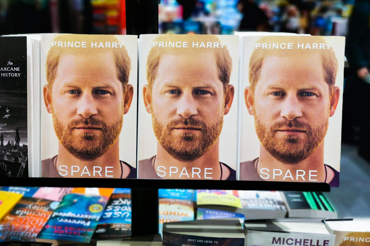 Copies of Prince Harry's 'Spare' book