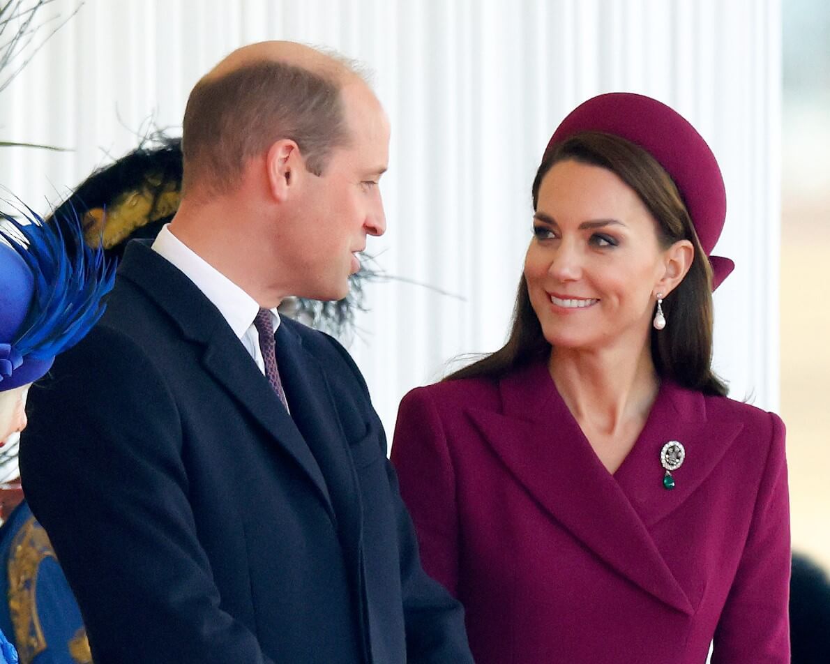 Prince William and Kate Middleton attend the Ceremonial Welcome at Horse Guards Parade