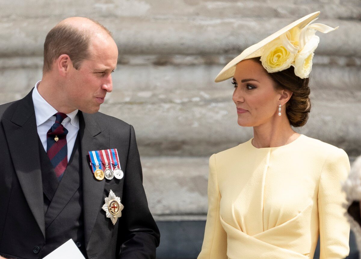 Prince William and Kate Middleton attend the National Service of Thanksgiving for Queen Elizabeth II's reign at St. Paul's Cathedral