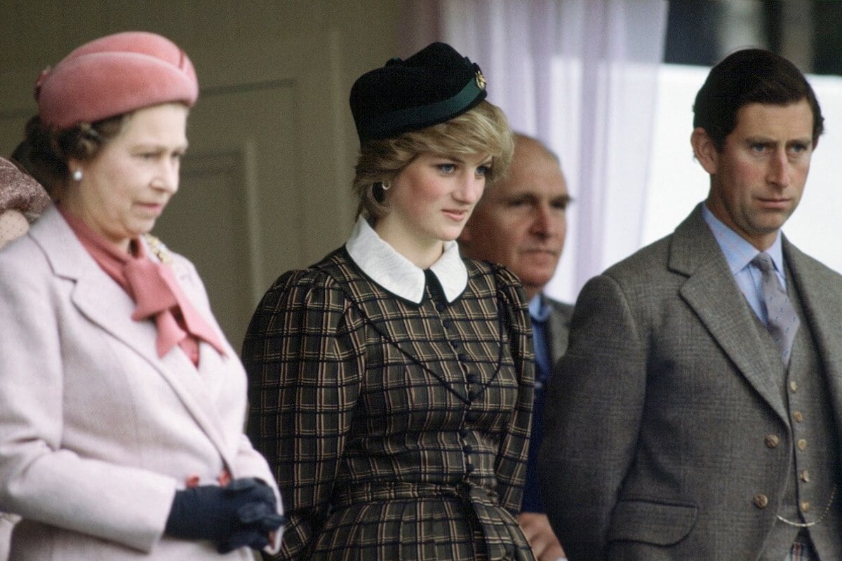 Princess Diana, who called King Charles a 'nightmare,' with Queen Elizabeth and Charles