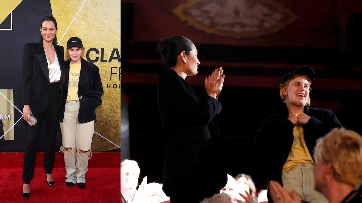 Bruce Willis's wife Emma and daughter Tallulah walk the red carpet and speak during the 30th anniversary presentation of "Pulp Fiction"