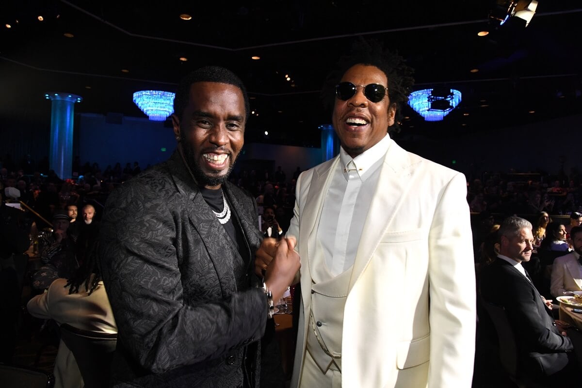 Sean 'Diddy' Combs and Jay-Z attend the Pre-GRAMMY Gala and GRAMMY Salute to Industry Icons