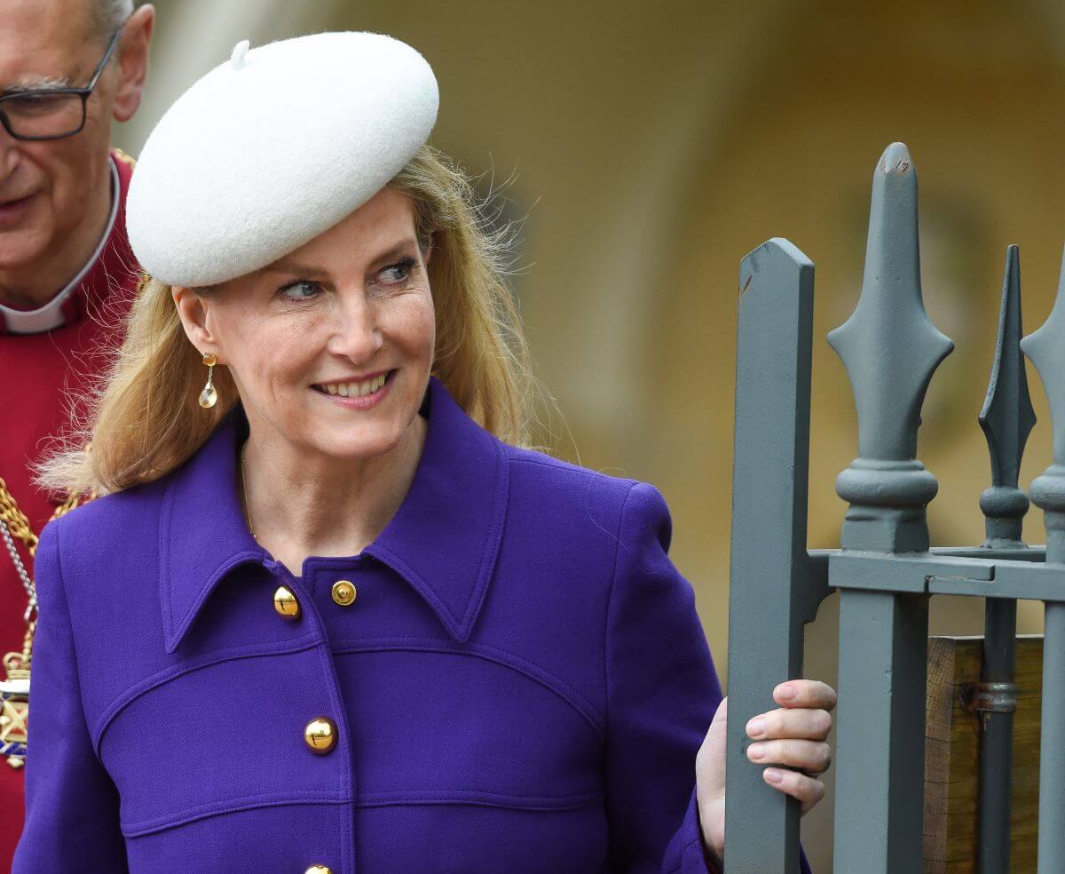 Sophie, Duchess of Edinburgh attends the Easter Mattins Service at Windsor Castle