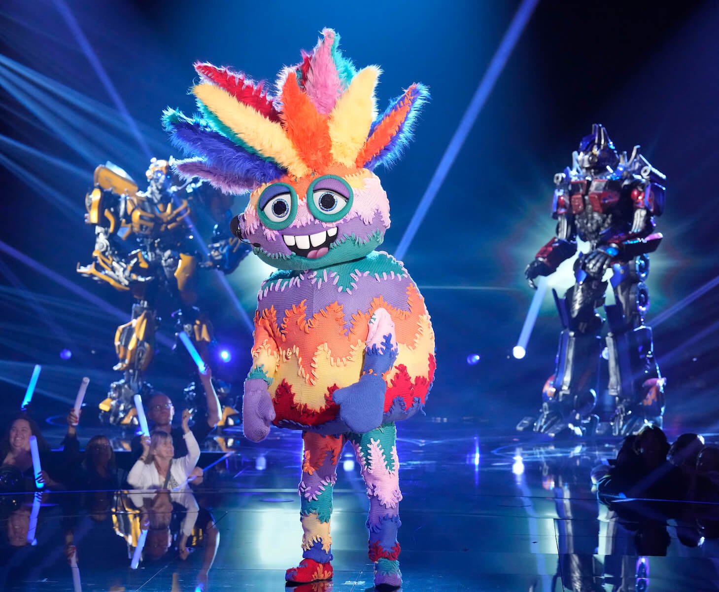 Ugly Sweater singing on stage in 'The Masked Singer' Season 11
