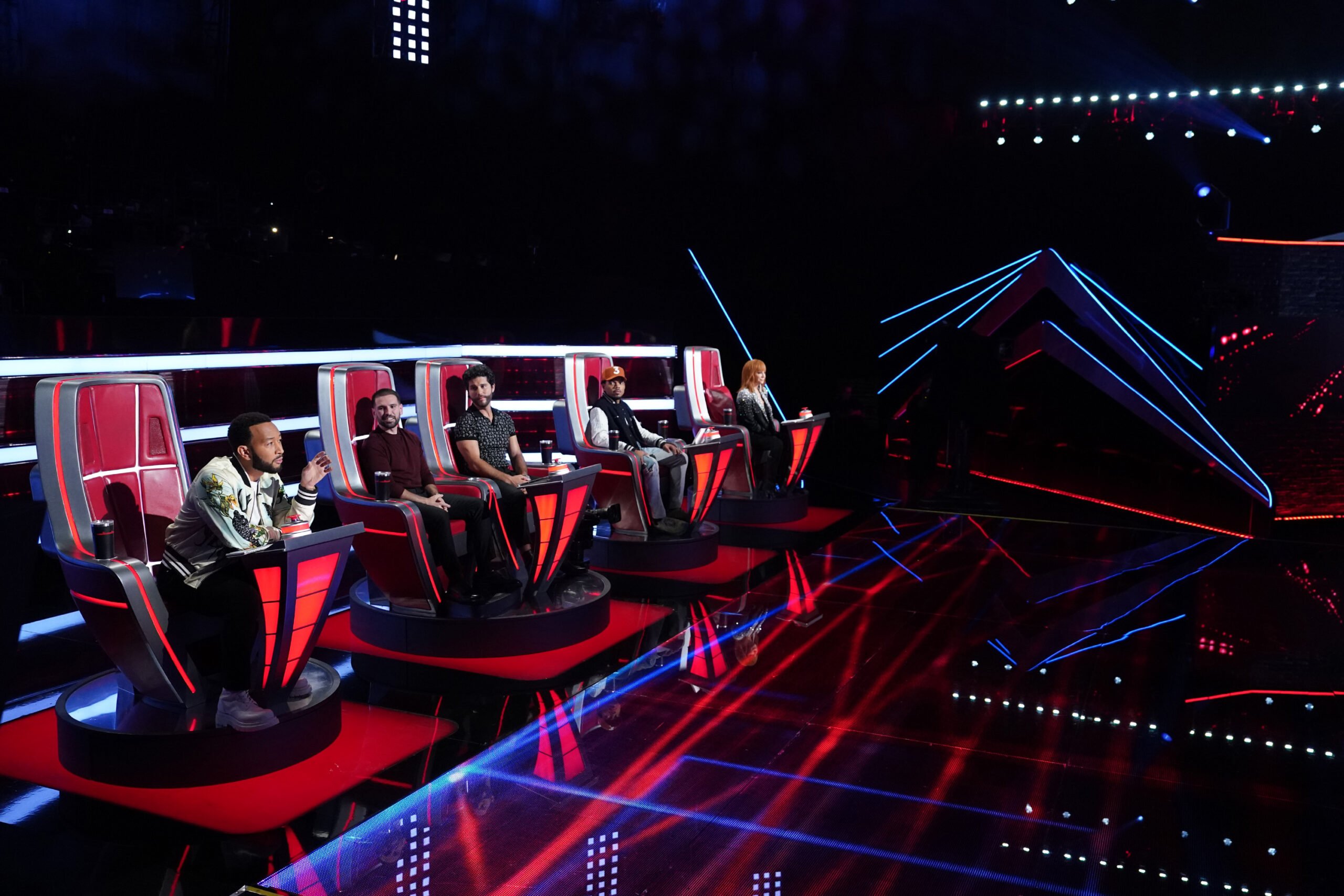 'The Voice' set during a new episode in season 25.