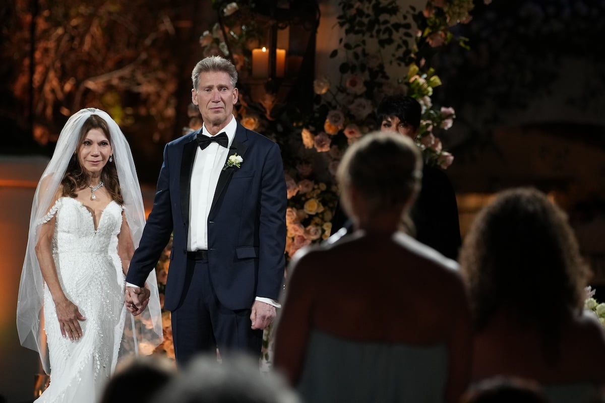 Theresa Nist and Gerry Turner from 'The Golden Bachelor' on their wedding day