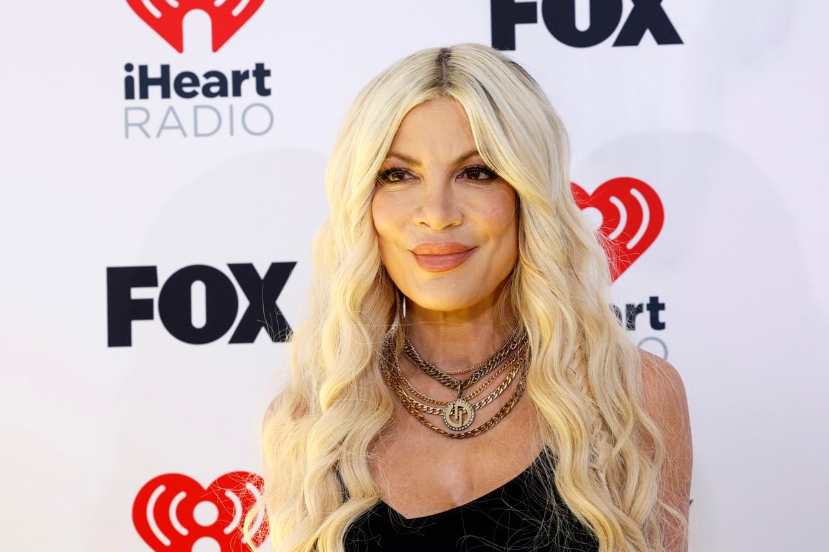 Tori Spelling attends the 2024 iHeartRadio Music Awards at Dolby Theatre on April 01, 2024 in Hollywood, California