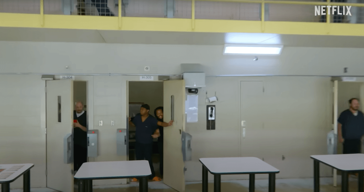 Inmates exit their cells in Netflix's 'Unlocked: A Jail Experiment'