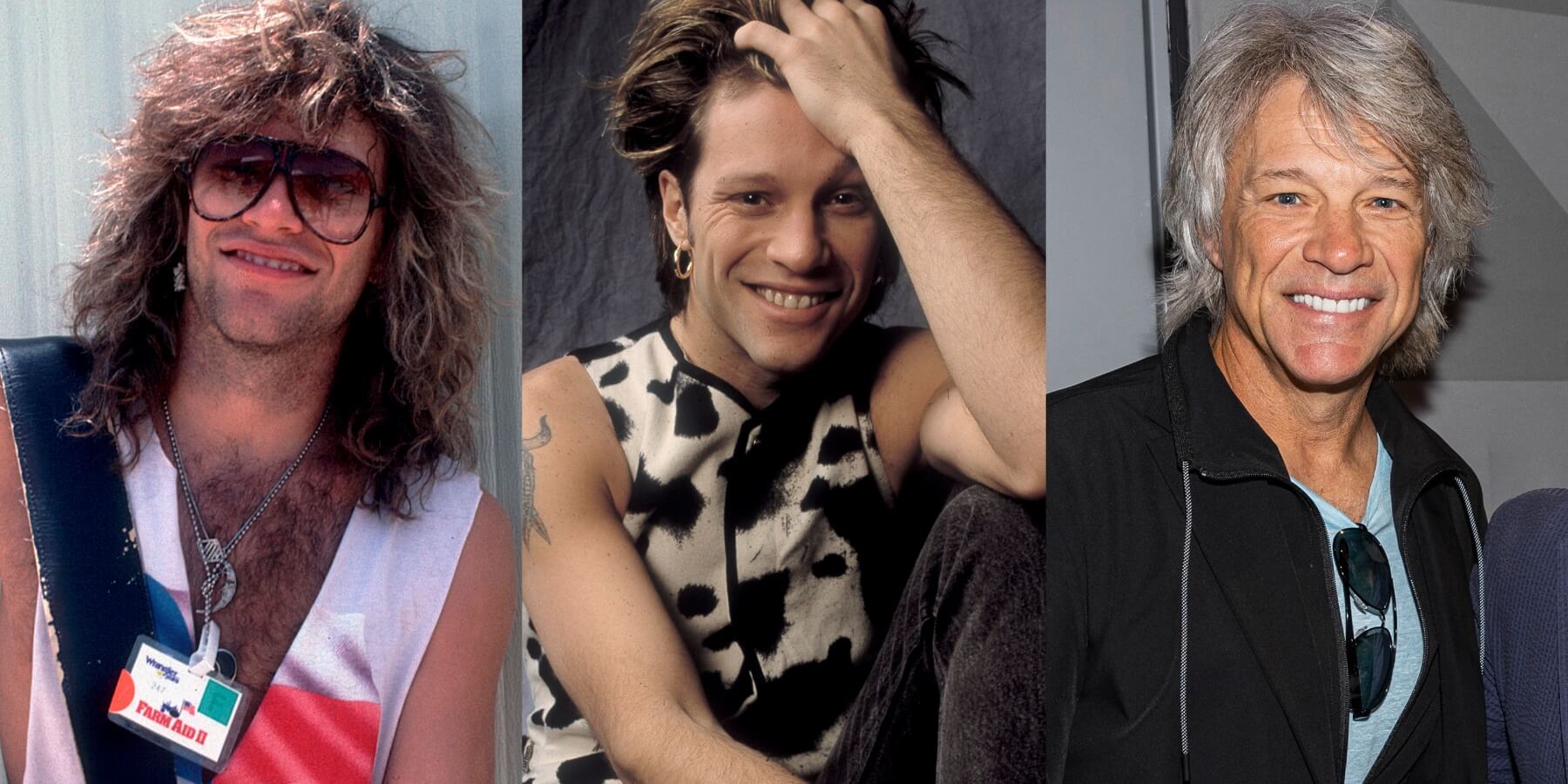 Jon Bon Jovi photographed during the various stages of his career