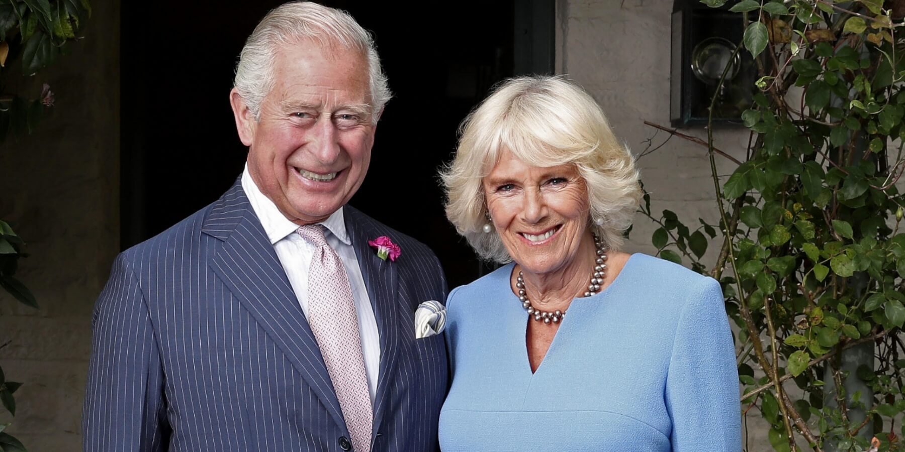 King Charles and Camilla Parker Bowles in an official portrait taken in 2019