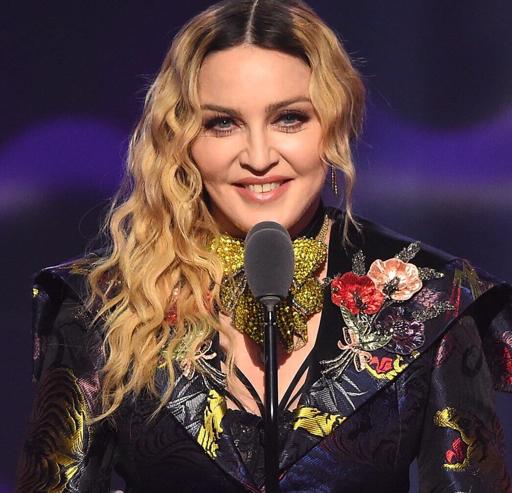 Madonna smiling