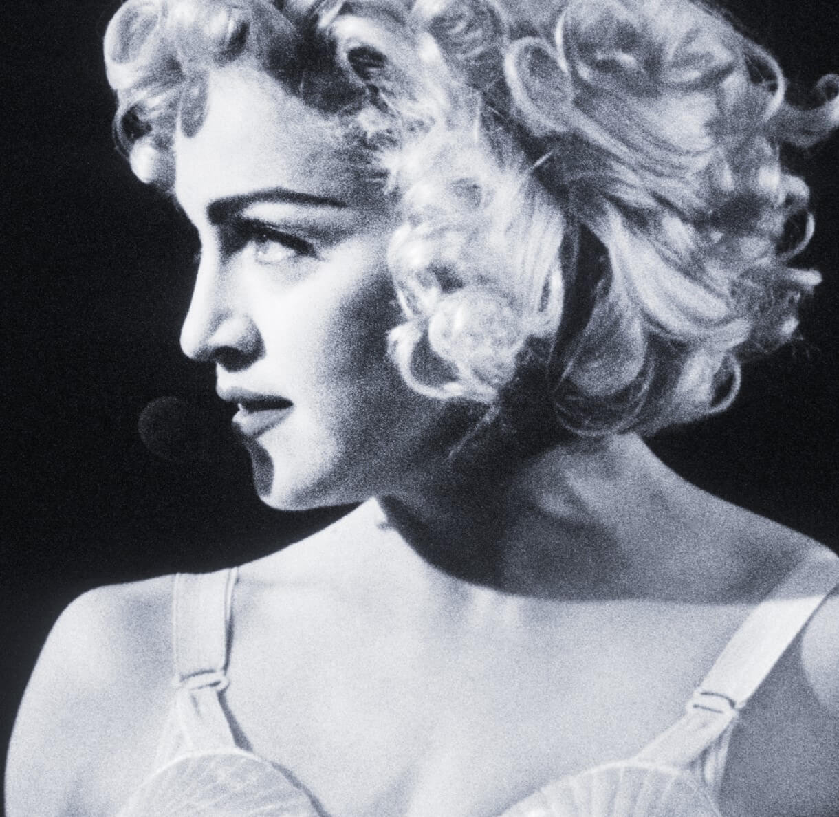 Madonna in black-and-white