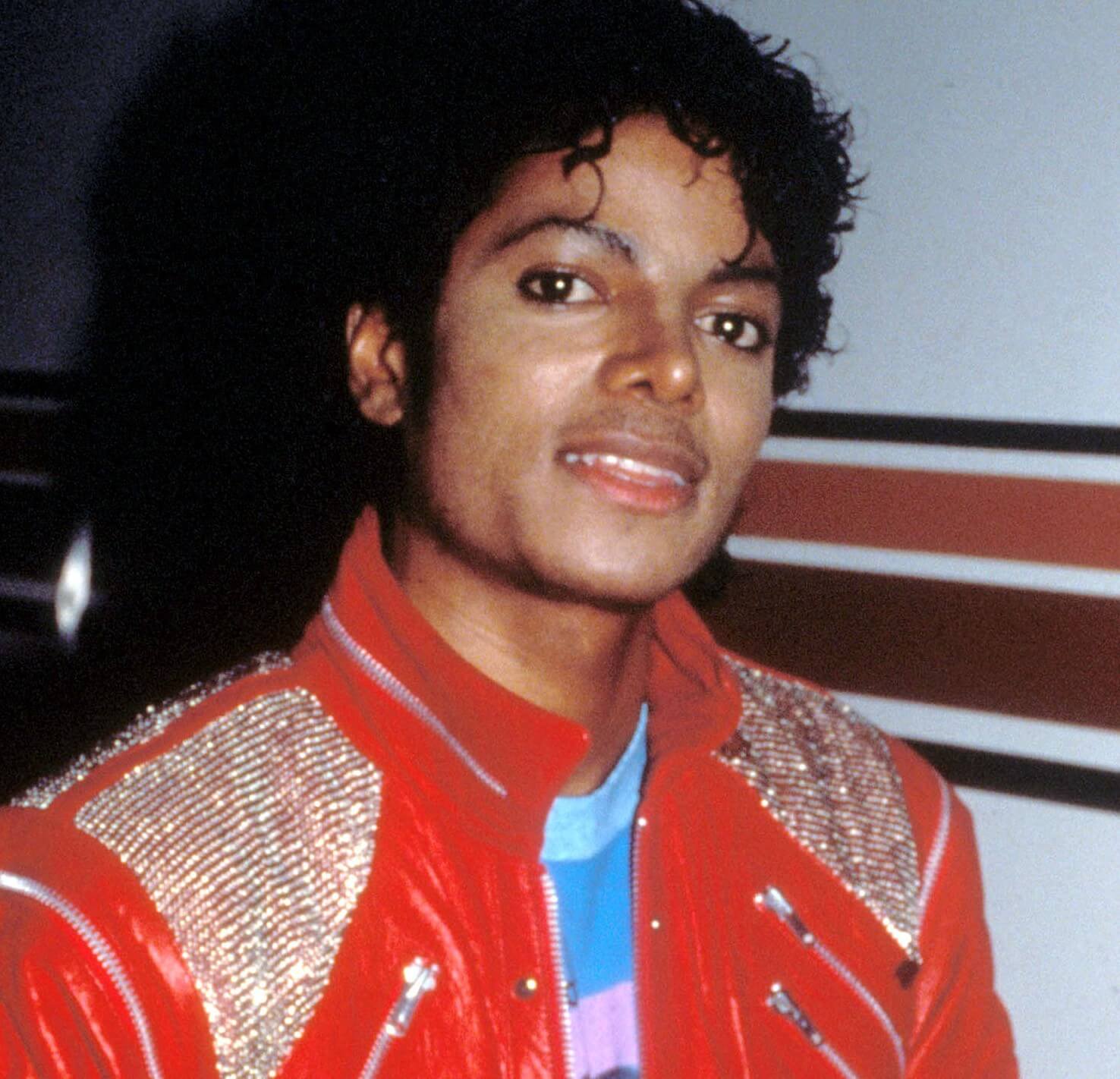 Michael Jackson wearing a jacket
