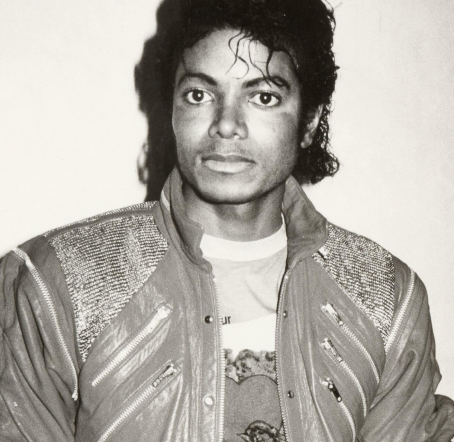 "Smooth Criminal" singer Michael Jackson wearing a jacket