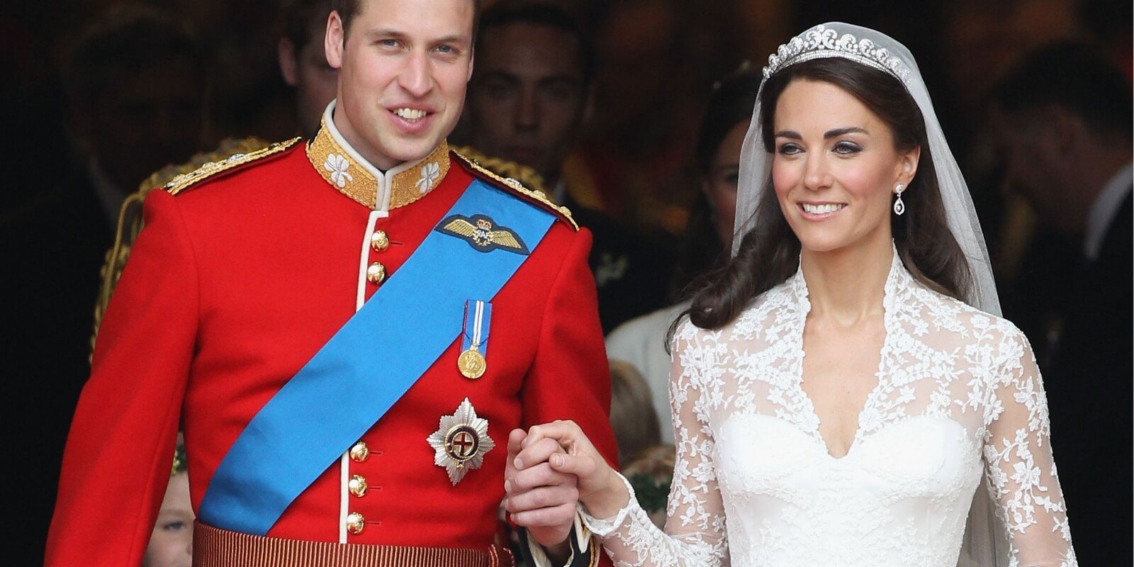 Prince William and Kate Middleton on their wedding day, April 29, 2011