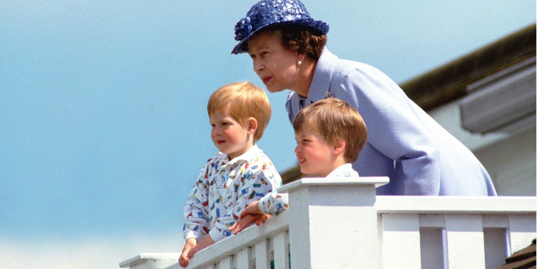 Queen Elizabeth, Prince Harry and Prince William