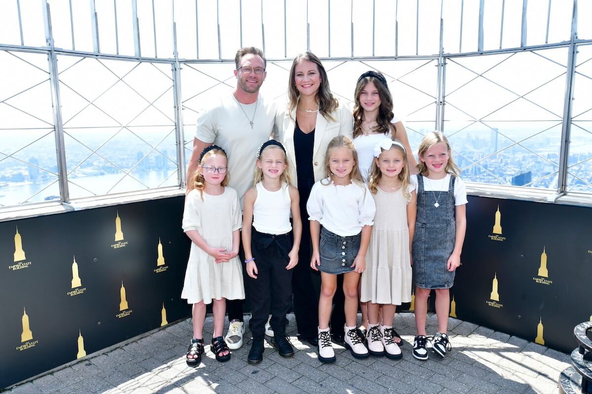 Adam and Danielle Busby with their six children