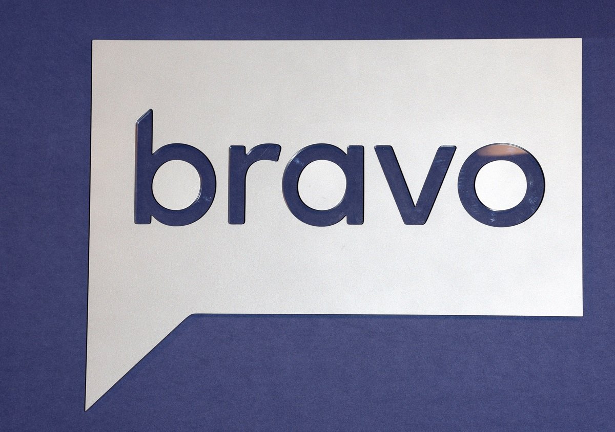 A Bravo logo is displayed during BravoCon 2023 at Caesars Forum on November 03, 2023 in Las Vegas, Nevada