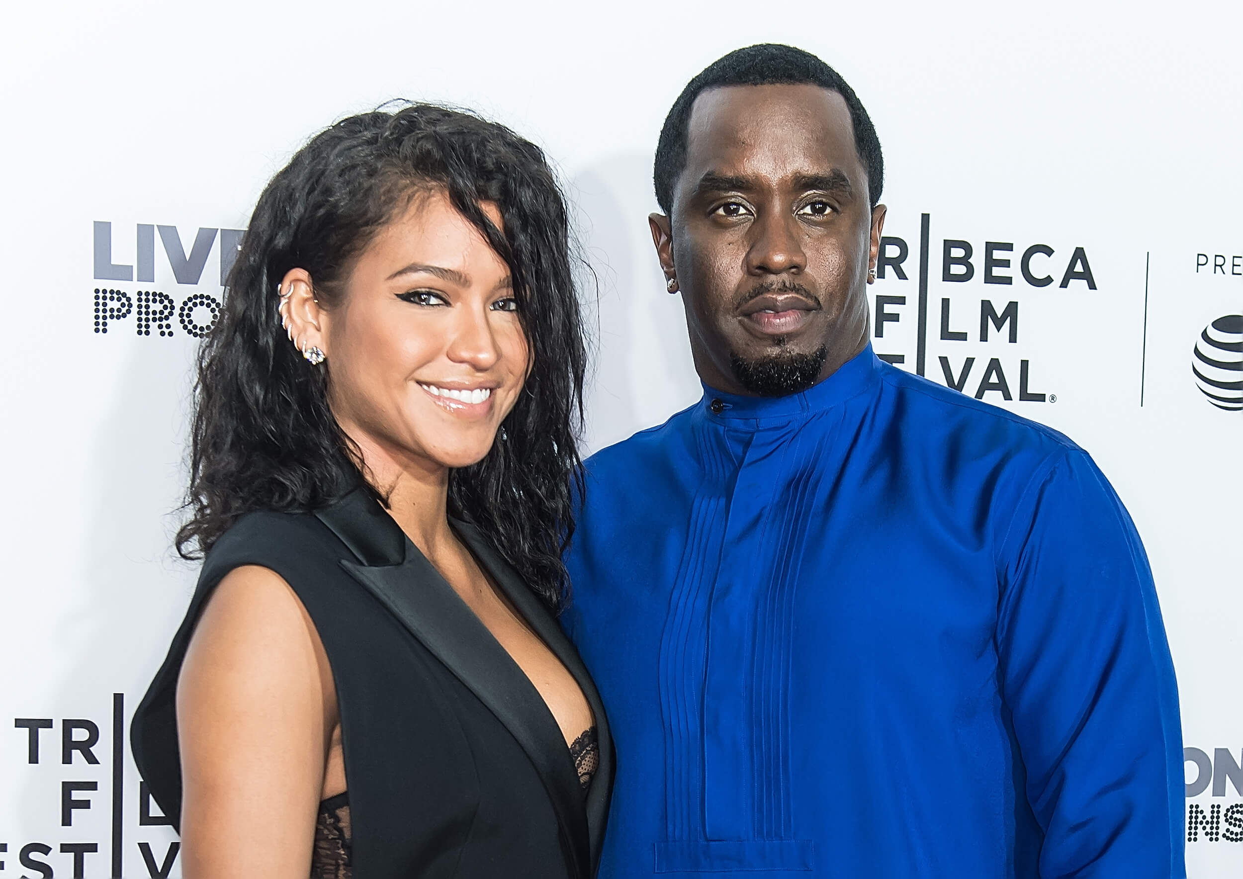 Casandra 'Cassie' Ventura standing next to Sean 'P. Diddy' Combs in 2017