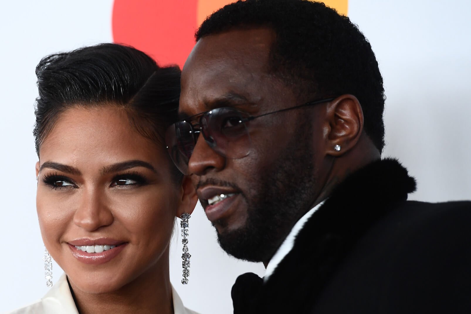 Casandra 'Cassie' Ventura standing next to Sean 'P. Diddy' Combs at the Grammys in 2018