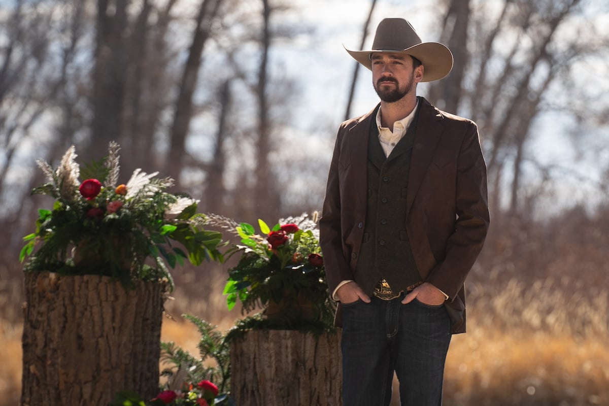 Farmer Bradon with his hands in his pockets and wearing a cowboy hat in 'Farmer Wants a Wife'