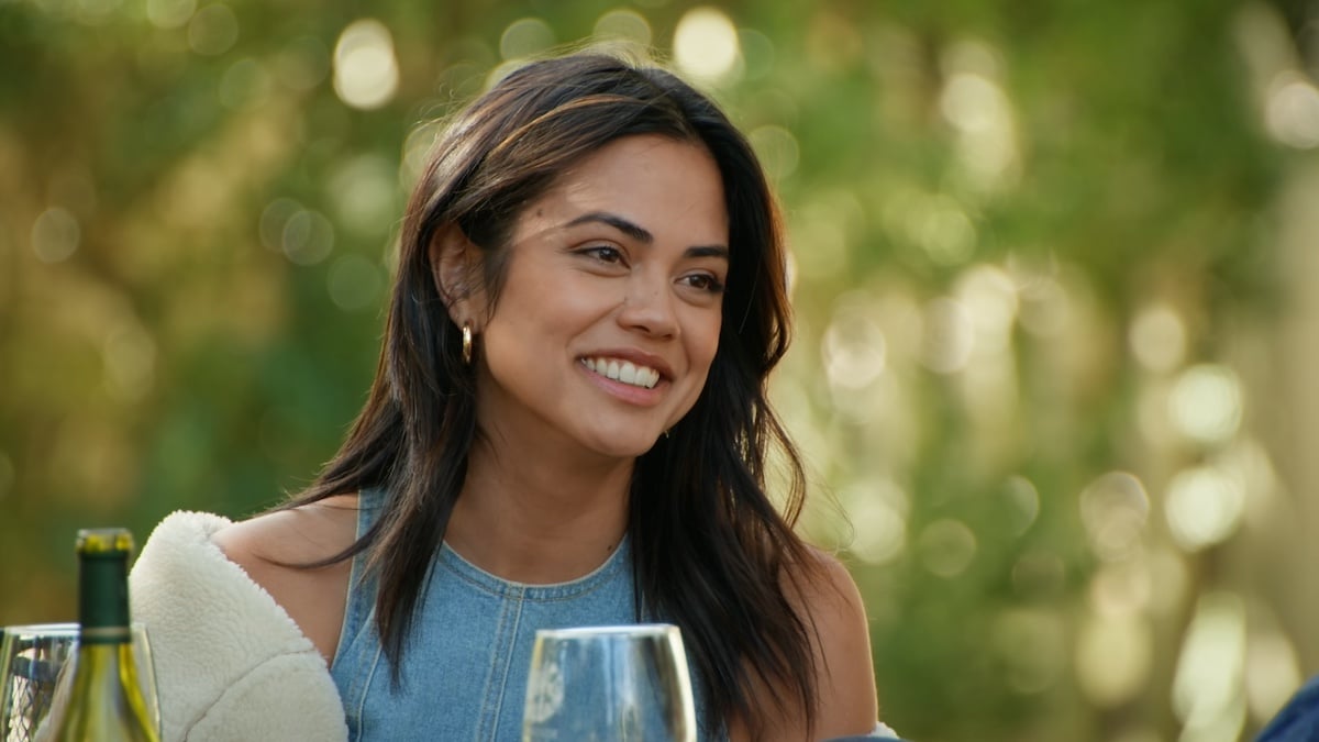 Smiling Kiana with dark hair in 'Farmer Wants a Wife' Season 2
