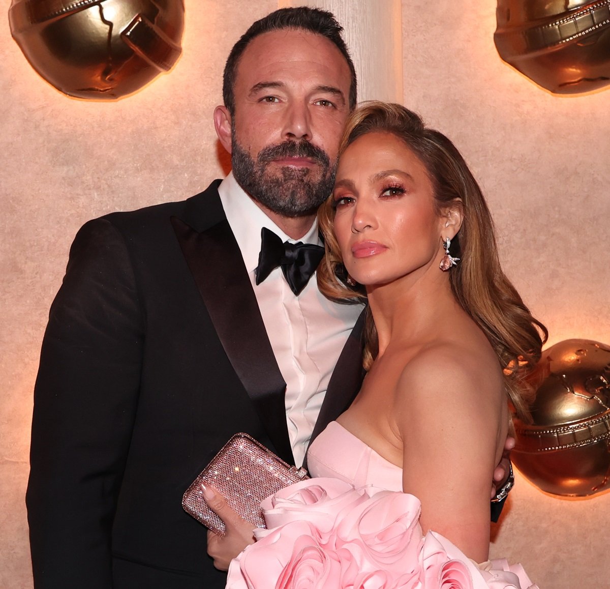 Ben Affleck and Jennifer Lopez at the 81st Golden Globe Awards held at the Beverly Hilton Hotel on January 7, 2024