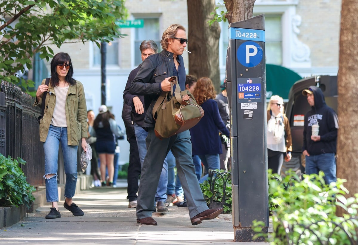 John Corbett spotted in New York City on the set of 'And Just Like That...' Corbett is set to reprise his role as Aidan Shaw
