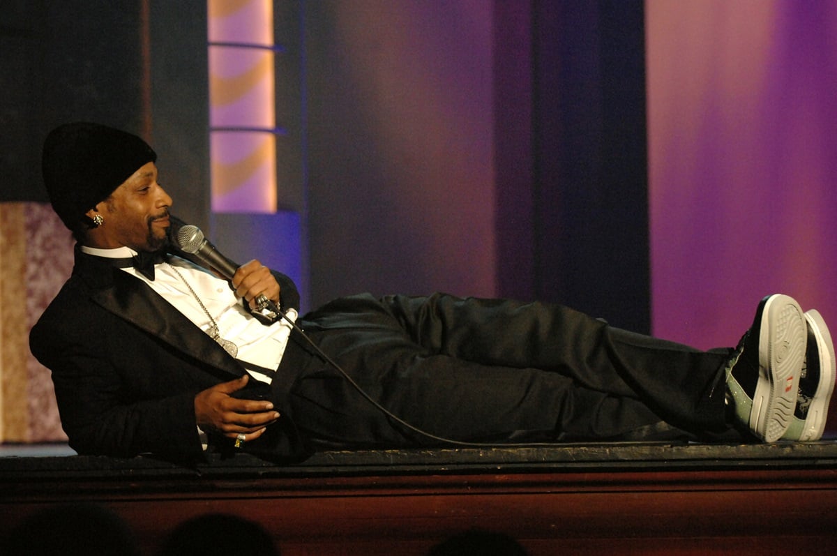 Katt Williams performing on stage.