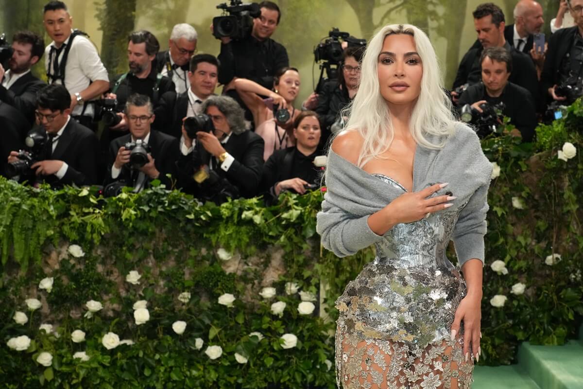 Kim Kardashian attends the 2024 Met Gala Celebrating 'Sleeping Beauties: Reawakening Fashion'