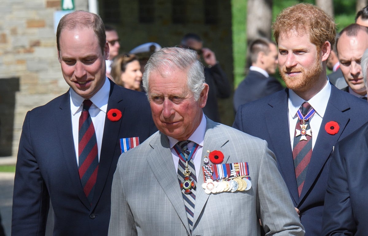 King Charles III, Prince William, and Prince Harry attend the commemorations for the 100th anniversary of the battle of Vimy Ridge