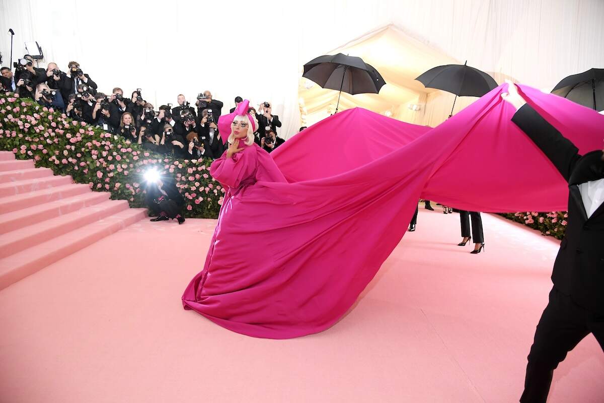 Singer Lady Gaga wears a hot pink gown to the 2019 Met Gala
