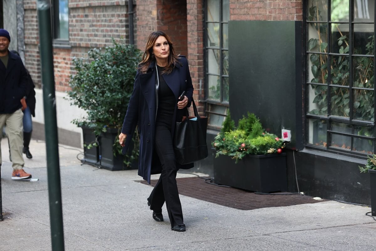 Mariska Hargitay on the set of 'Law & Order SVU'.