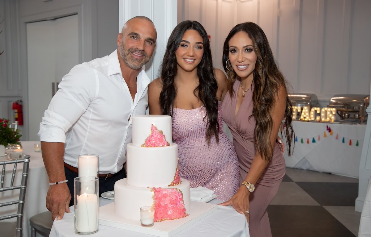 Joe Gorge and Melissa Gorga with their daughter, Antonia Gorga