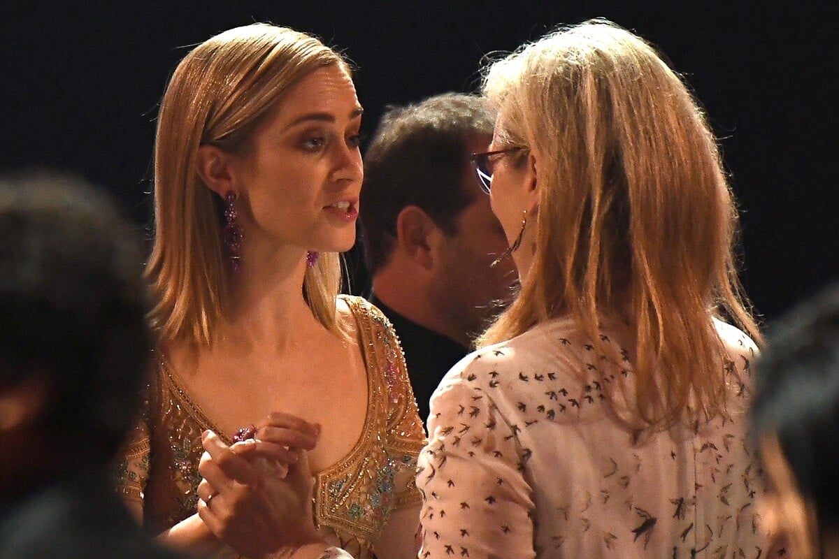 Emily Blunt and Meryl Streep attending the 23rd Annual Screen Actors Guild Awards.