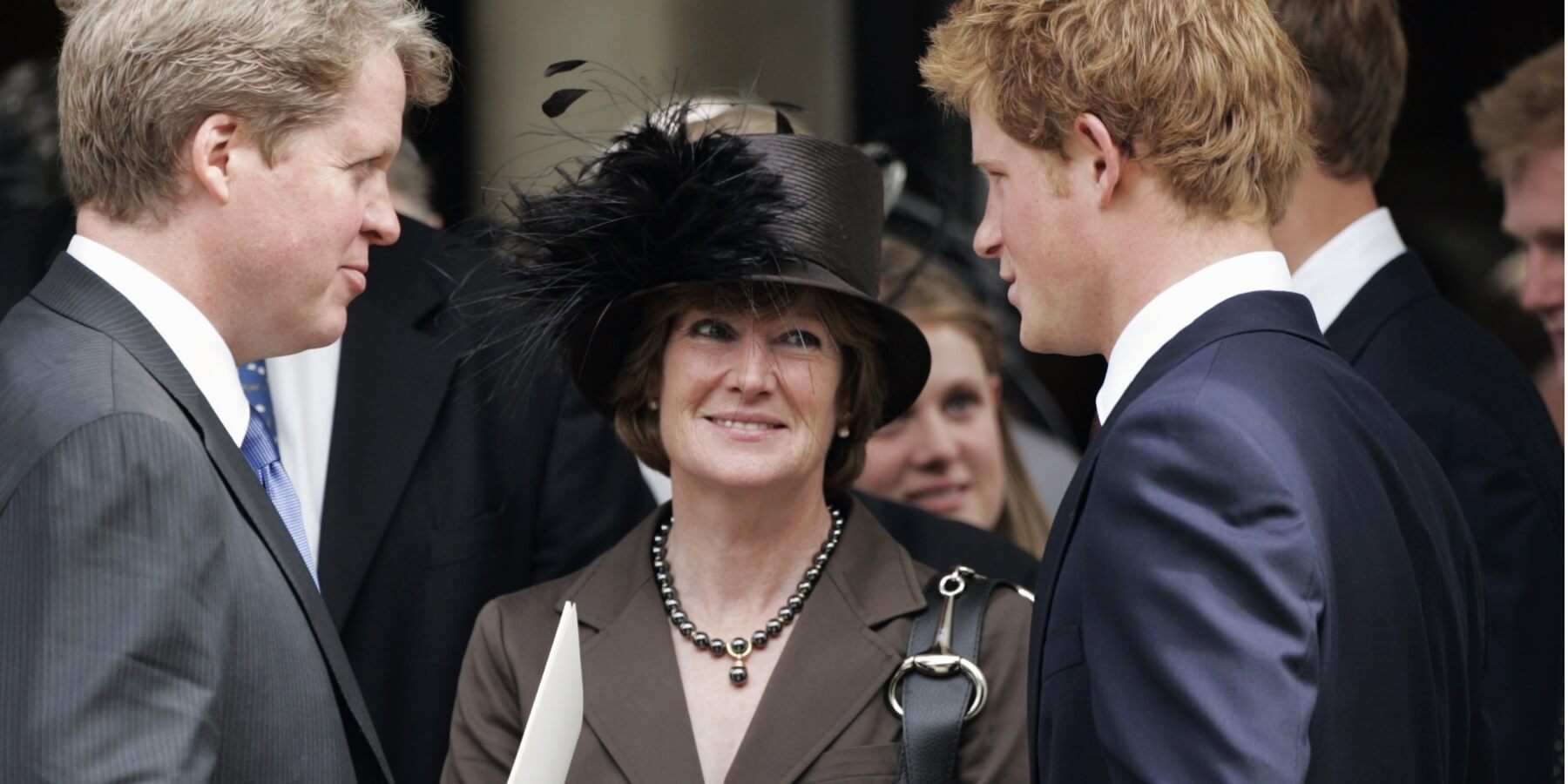 Charles Spencer, Lady Sarah McCorquodale and Prince Harry