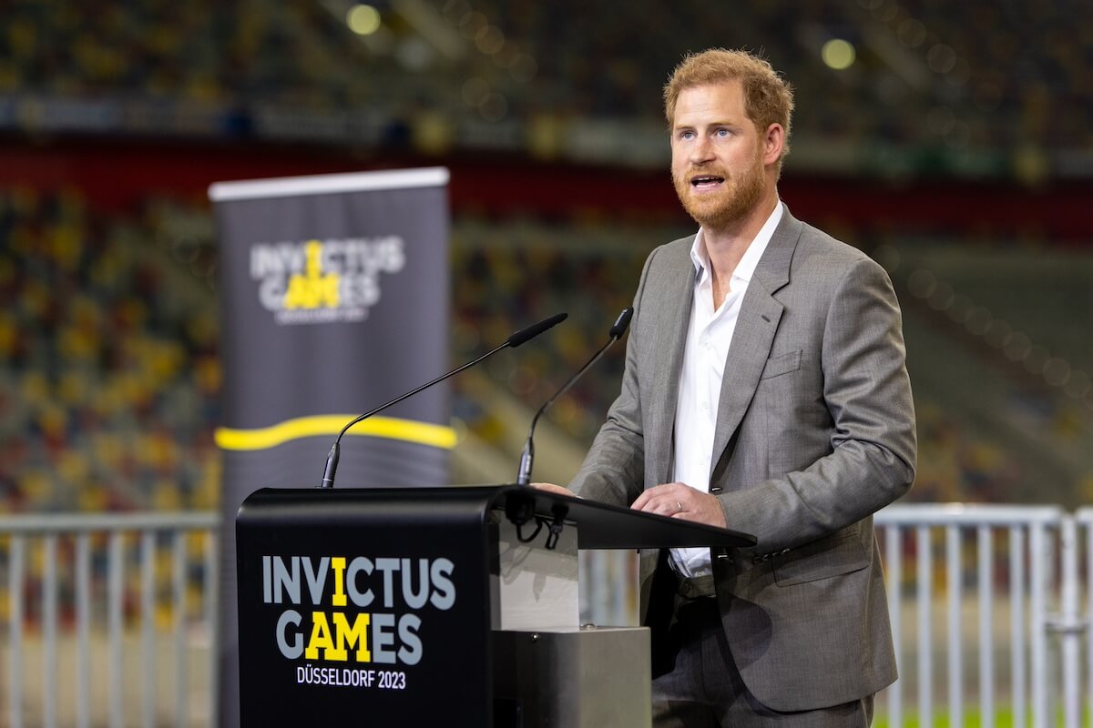 Prince Harry speaks at the Invictus Games in 2023