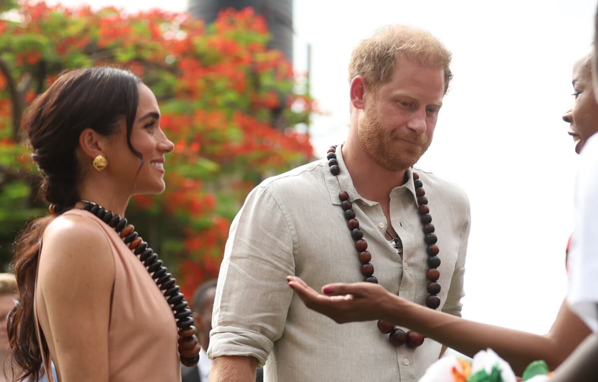 Prince Harry and his wife, Meghan Markle, visit the Lightway Academy in Abuja, Nigeria