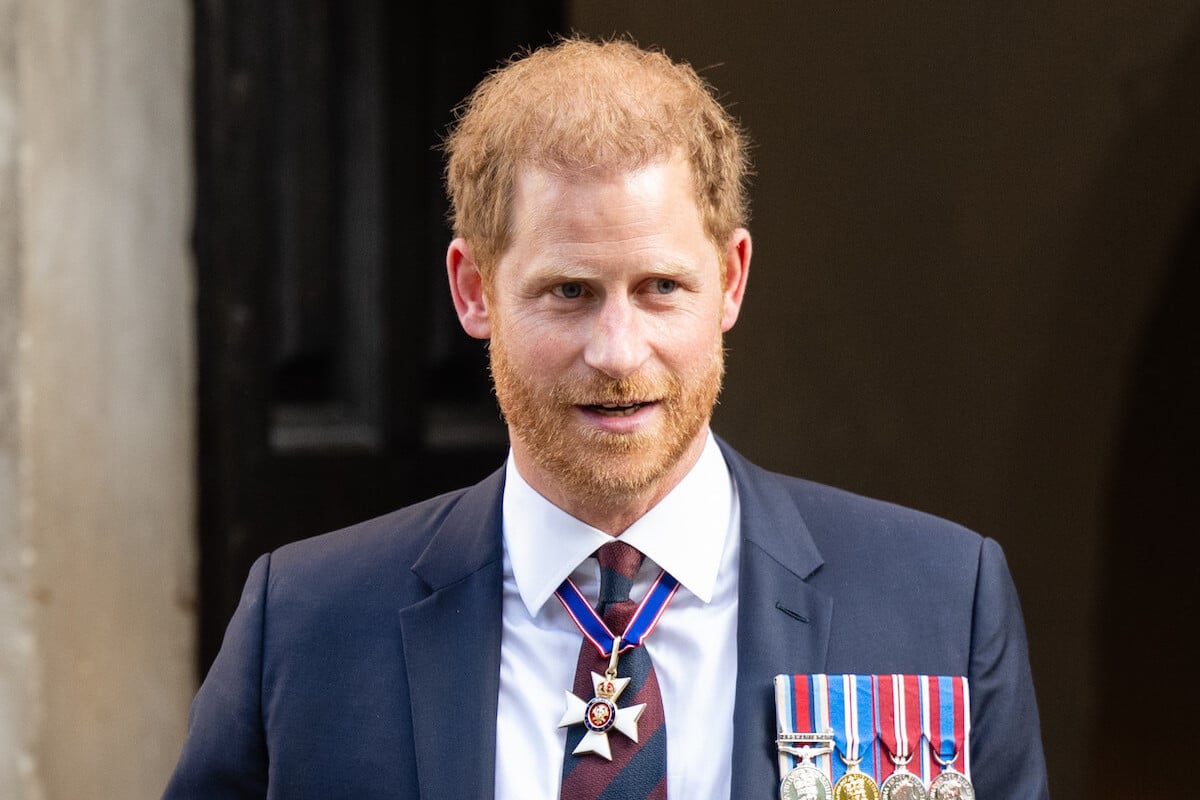 Prince Harry, who reportedly thinks Prince Archie can heal the royal rift, in London, England