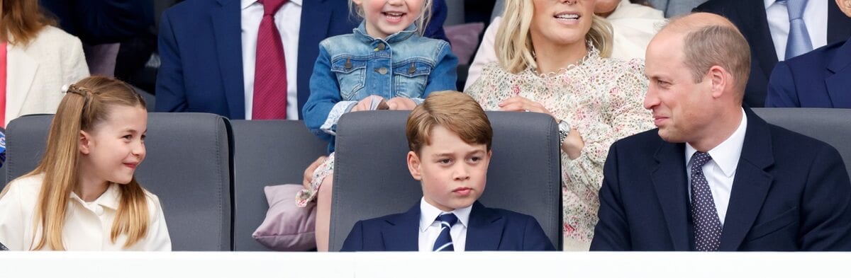 Princess Charlotte, Prince George, Prince William attend the Platinum Pageant on The Mall