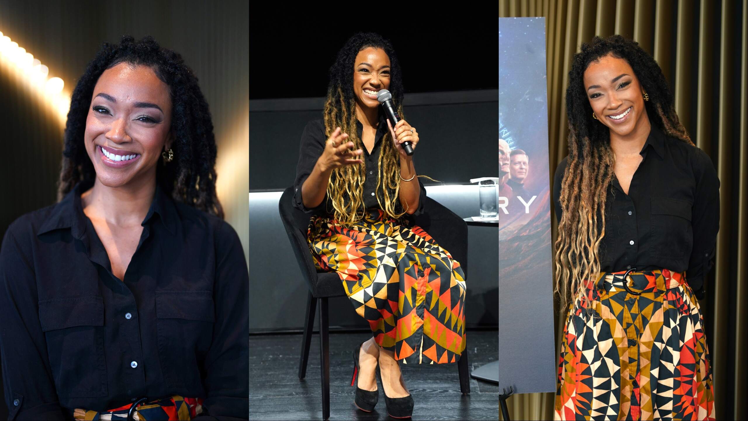 Star Trek: Discovery star Sonequa Martin-Green speaks on stage during a special screening