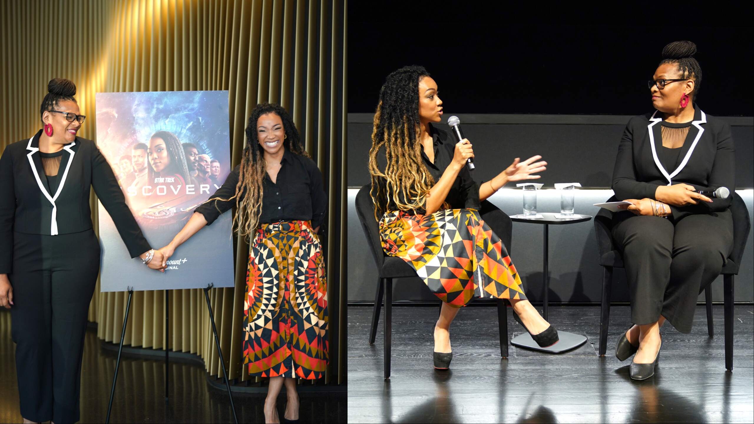 Star Trek: Discovery star Sonequa Martin-Green speaks on stage during a special screening