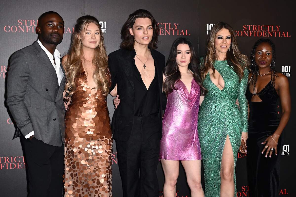 The cast of Strictly Confidential poses together at the premiere