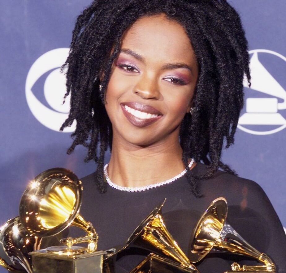 Lauryn Hill with Grammy Awards